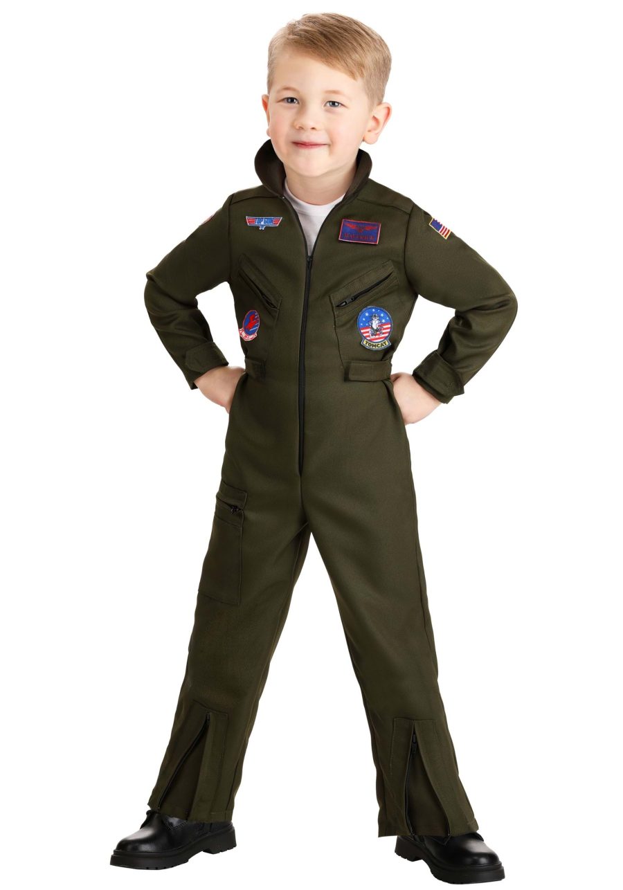 Toddler Top Gun Deluxe Flight Suit Costume