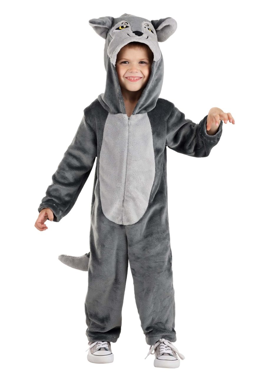 Toddler Wolf Jumpsuit Costume