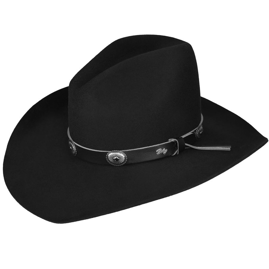 Tombstone 2X Cowboy Western Hat - Black/6 3/4