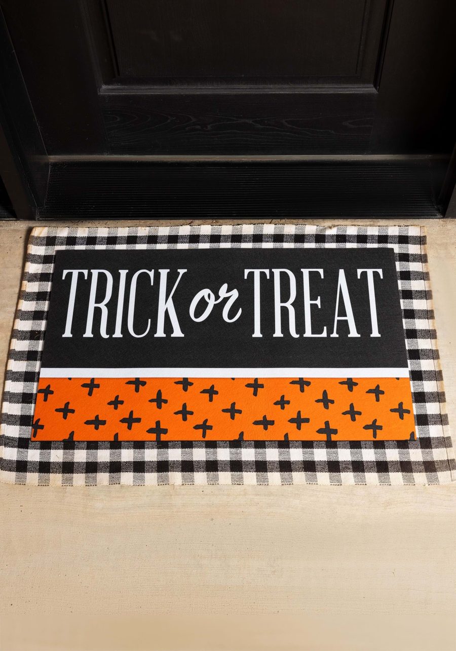 Trick or Treat Door Mat