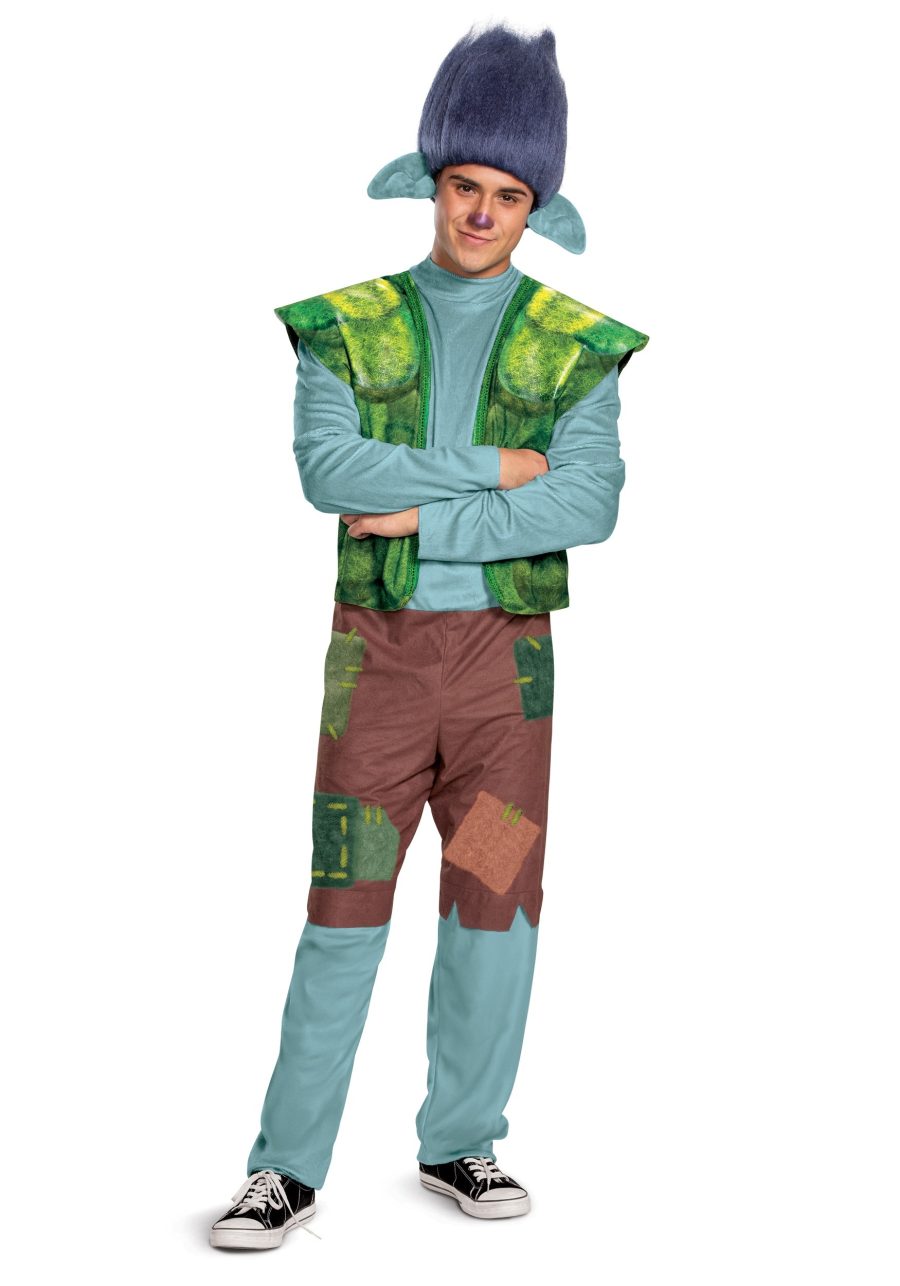 Trolls World Tour Adult Mens Branch Costume