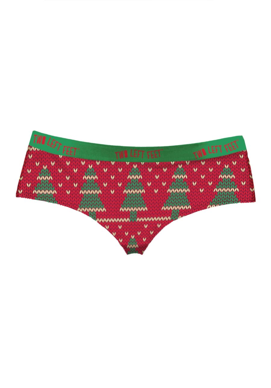 Two Left Feet 'Knit Wit' Christmas Trees Women's Underwear