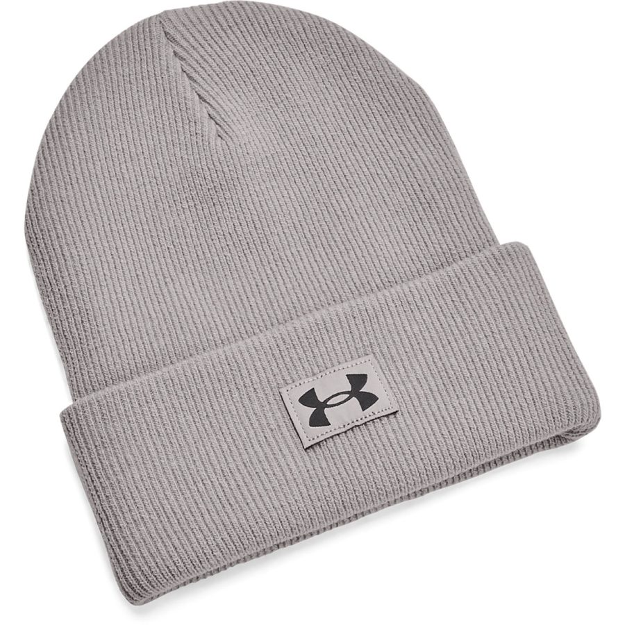 UA Women's Around Town Cuff Beanie - Gray Wolf/Jet Gray/1SFM