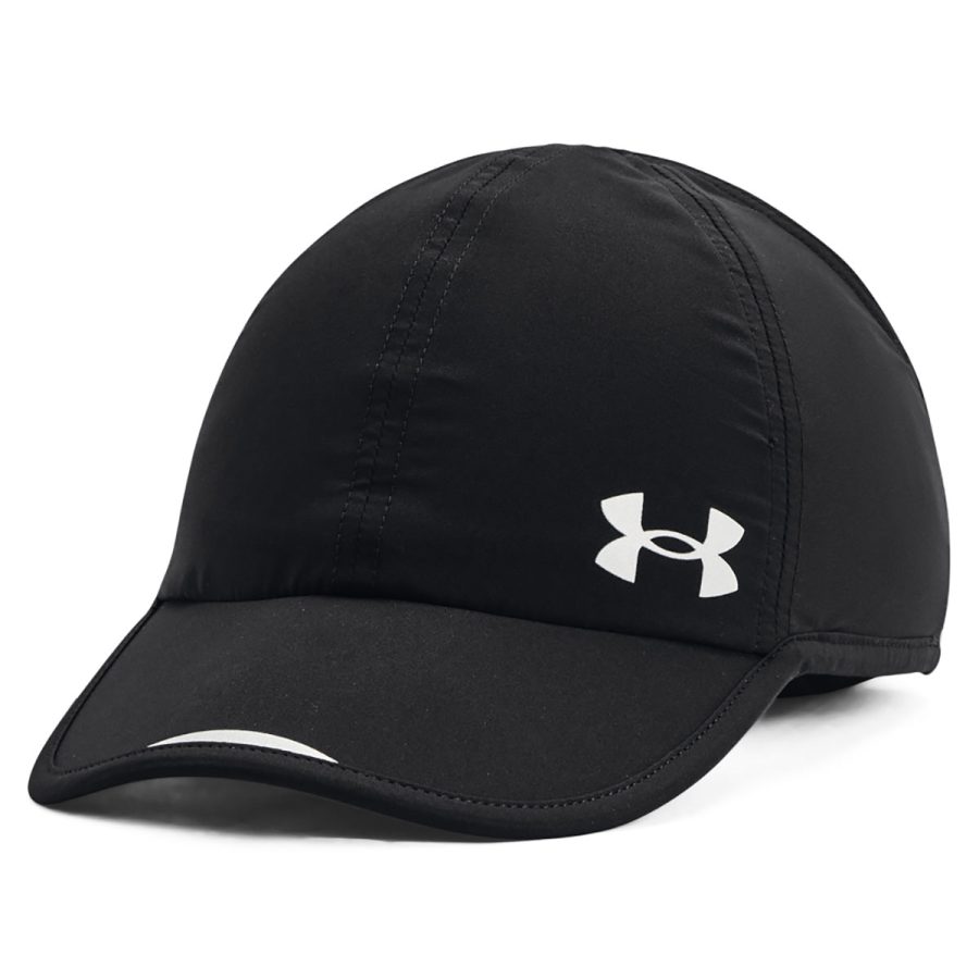 UA Women's Iso-Chill Launch Wrapback Cap - Black/Black/Reflective / 1SFM