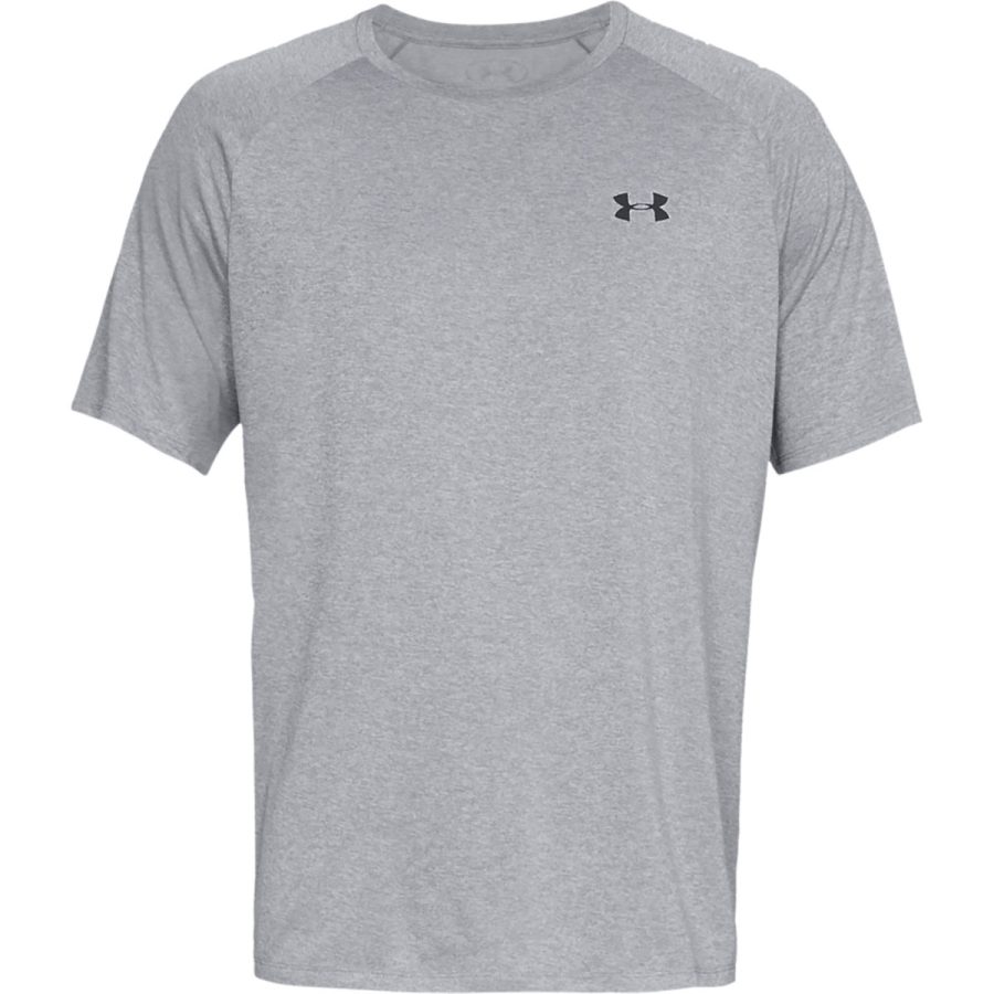 Under Armour Tech Tee - Steel Light Heather/Black/L