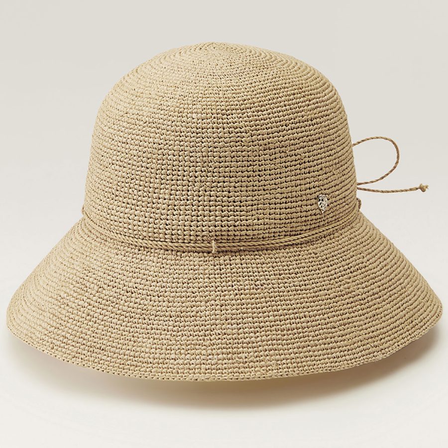 Villa 9 Wide Brim Cloche - Natural/1SFM