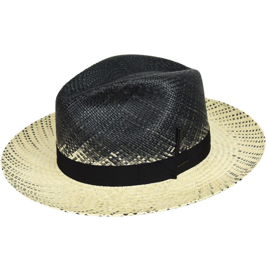 Warlick Fedora - Black/Natural/S