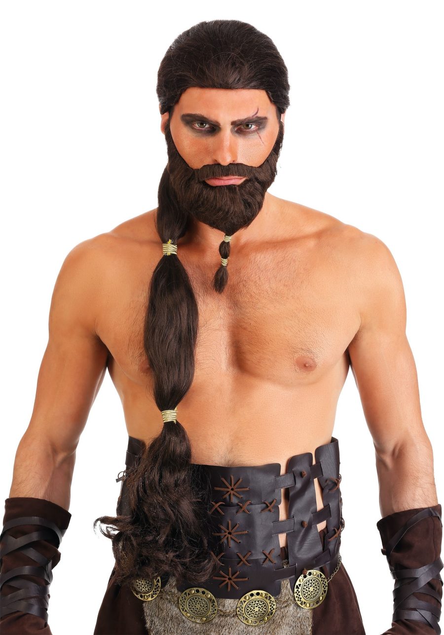 Warrior King Wig and Beard for Men