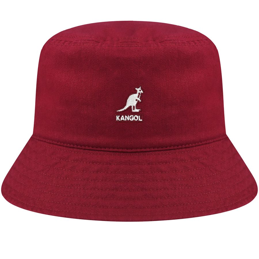 Washed Bucket Hat - Cranberry / L