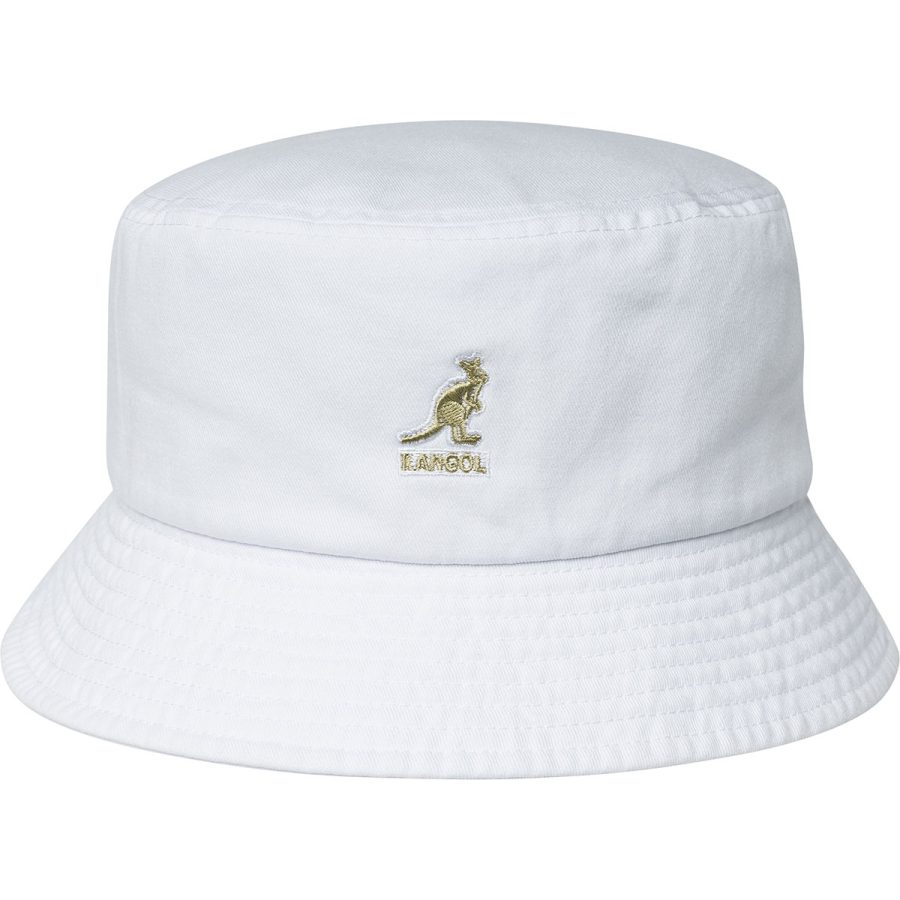 Washed Bucket Hat - White/L