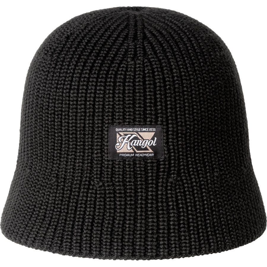 Washed Knit Bucket - Black / 1SFM