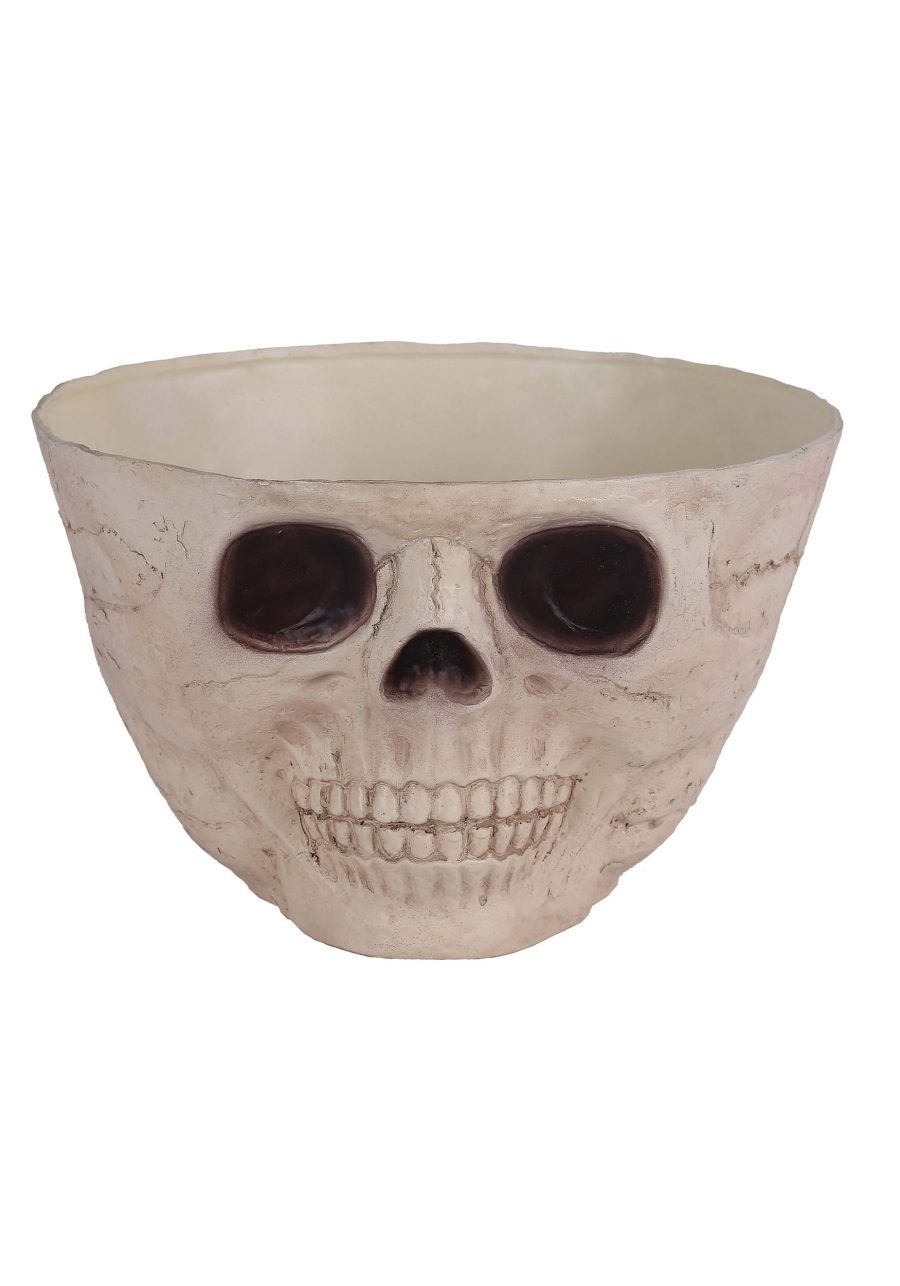 Wide Candy Bowl Skull Decoration