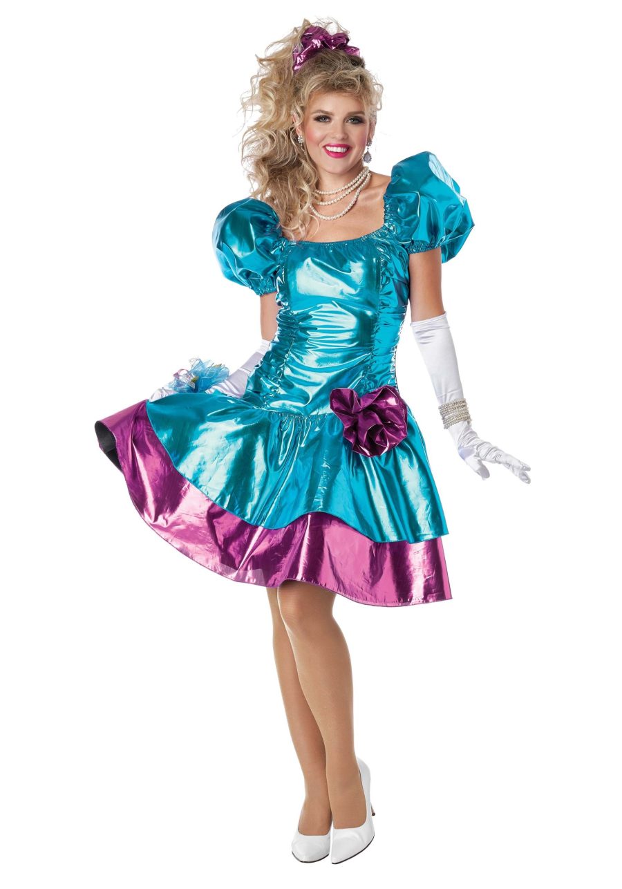 Women's 80s Prom Costume Dress