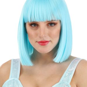 Women's Bright Blue Bob Wig