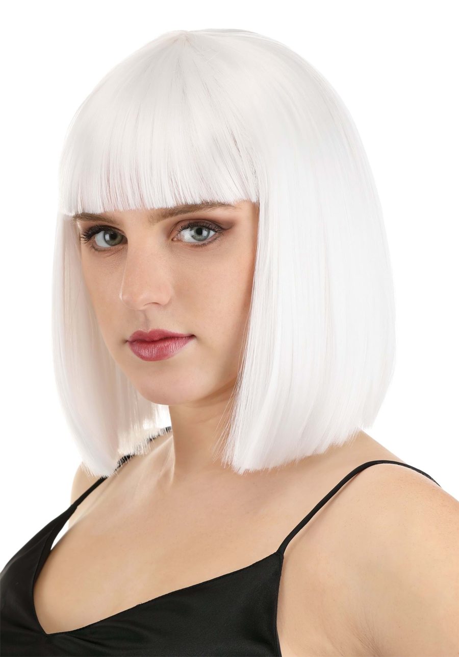 Women's Bright White Bob Wig