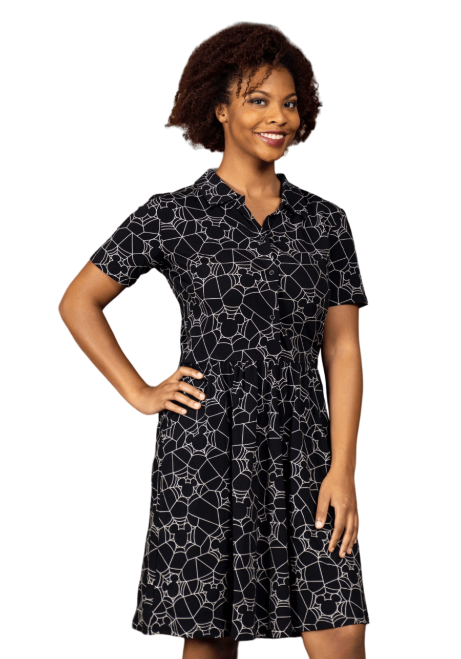 Women's Cakeworthy Mickey Mouse Spiderweb Dress