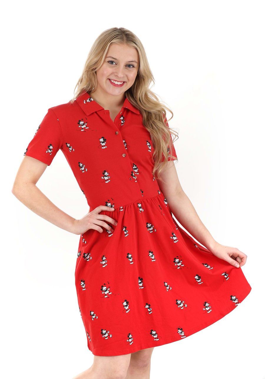 Women's Cakeworthy Vintage Mickey Button Up Dress