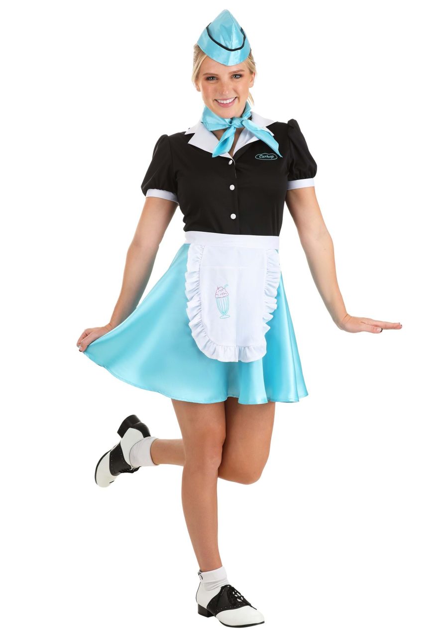 Women's Car Hop Waitress Costume