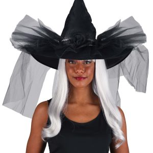 Women's Deluxe Chic Witch Hat