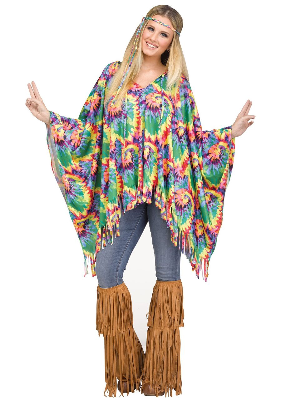 Women's Hippie Poncho Costume