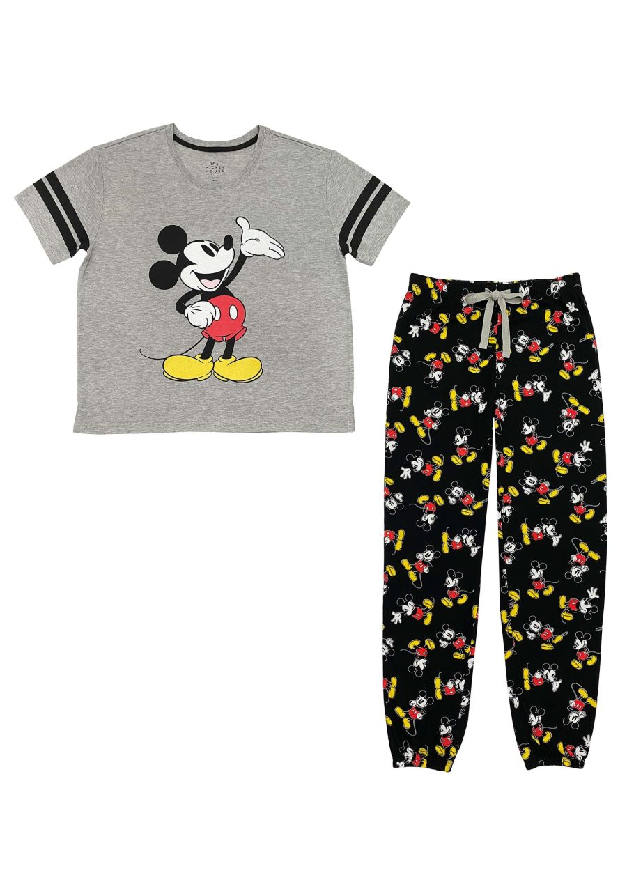 Women's Mickey Classic Varsity Tee & Jogger Set