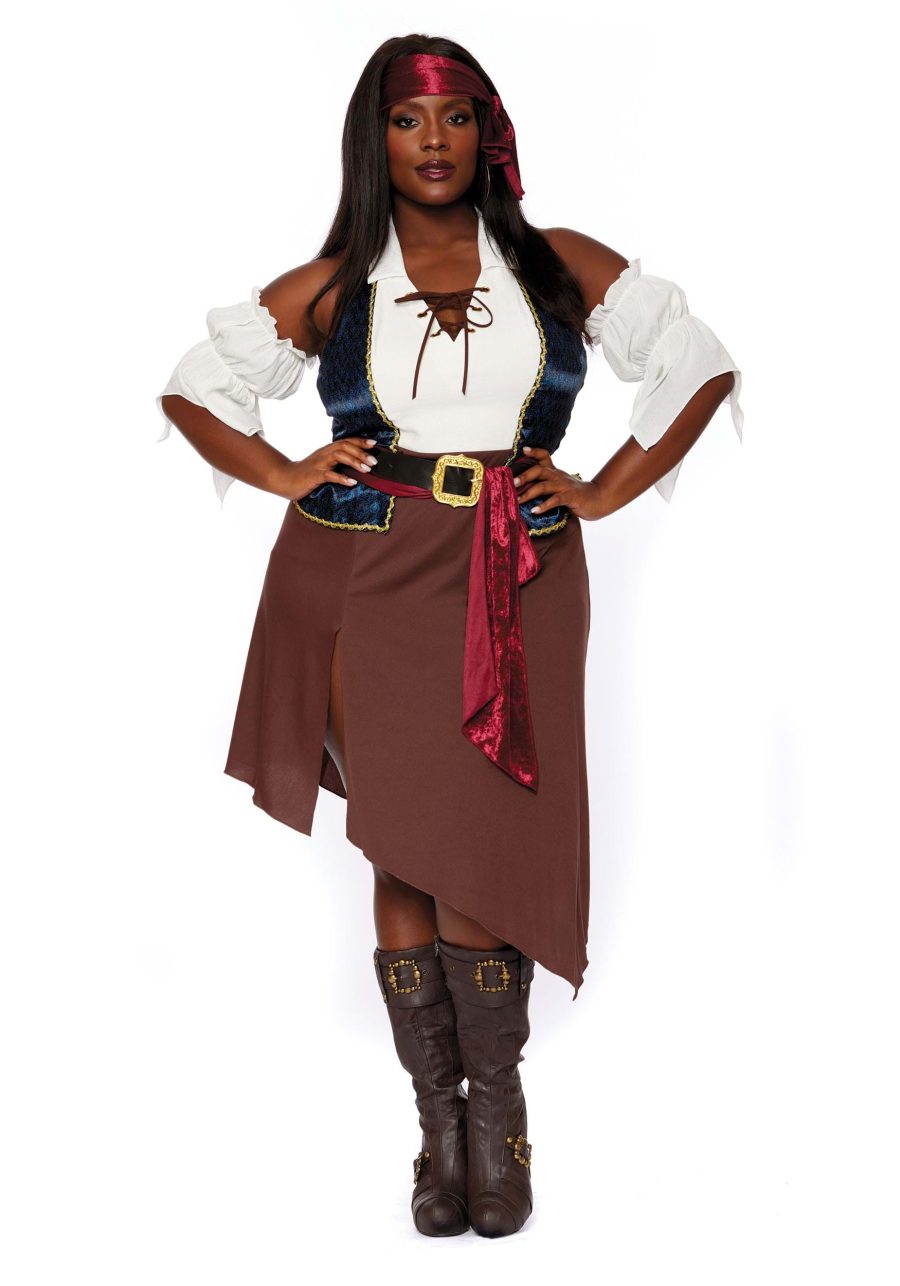 Women's Plus Size Rogue Pirate Wench Costume