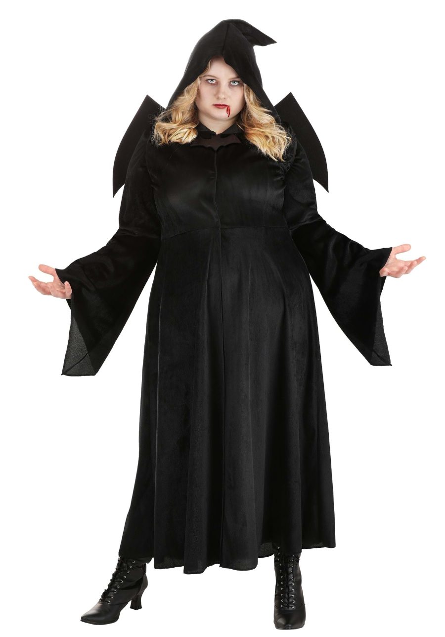 Women's Plus Size Vampire Cloak Costume Dress