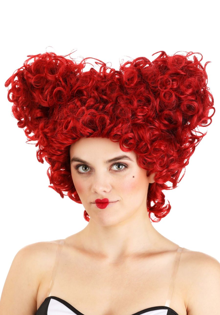 Women's Royal Red Heart Costume Wig