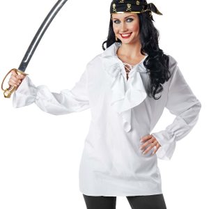 Women's White Pirate Shirt