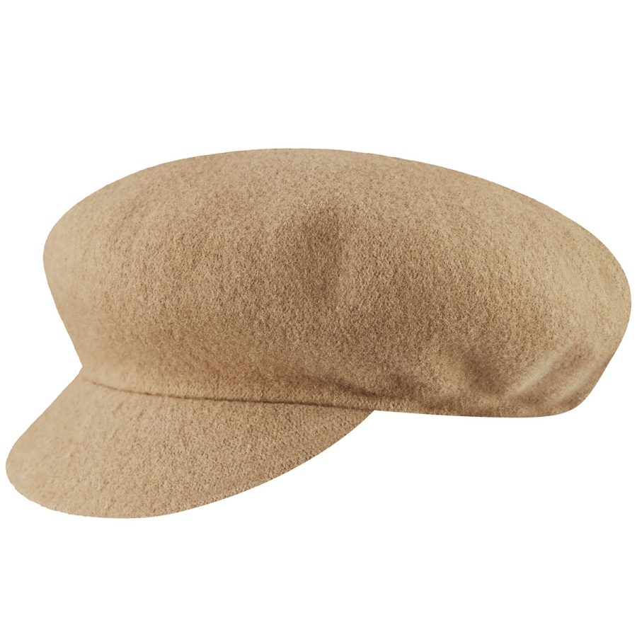 Wool Big Apple Cap - Camel / L