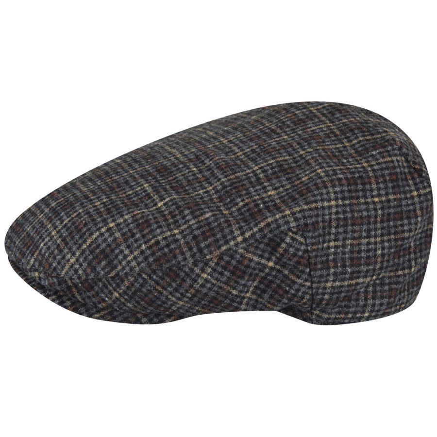 Wool Blend British Ivy Cap - Basalt Plaid/M