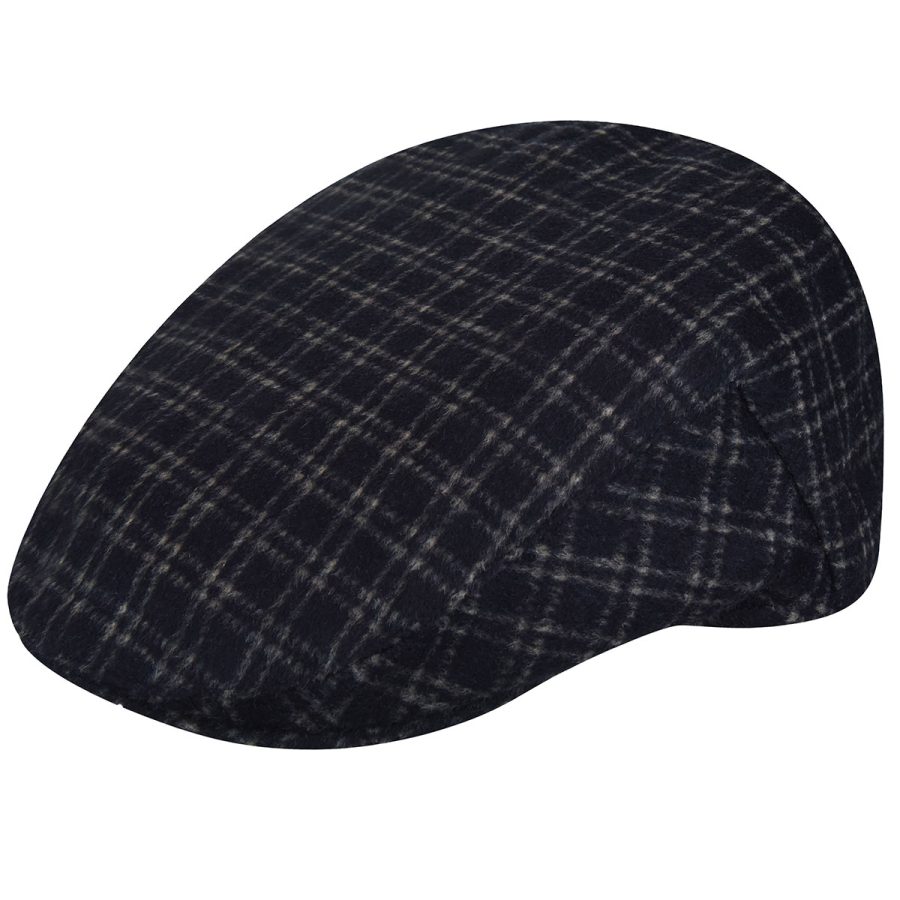 Wool Blend British Ivy Cap - Black/Ivory/M