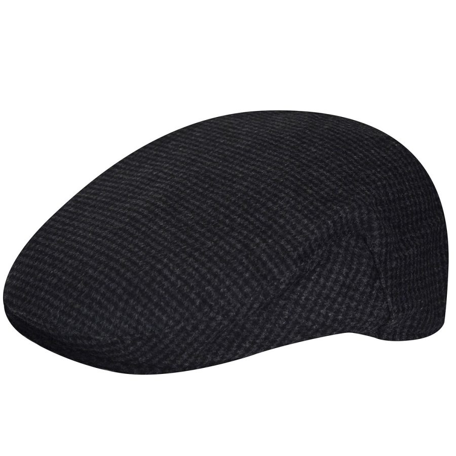 Wool Blend British Ivy Cap - Charcoal Check/M