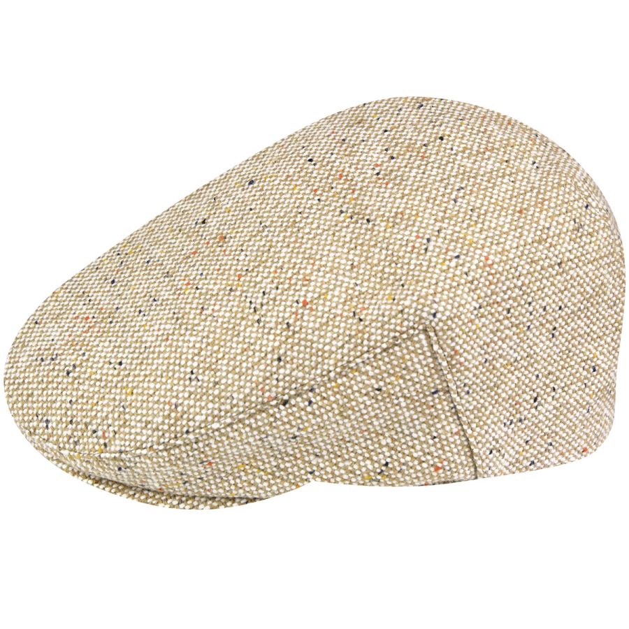 Wool Blend British Ivy Cap - Tan Donegal/L