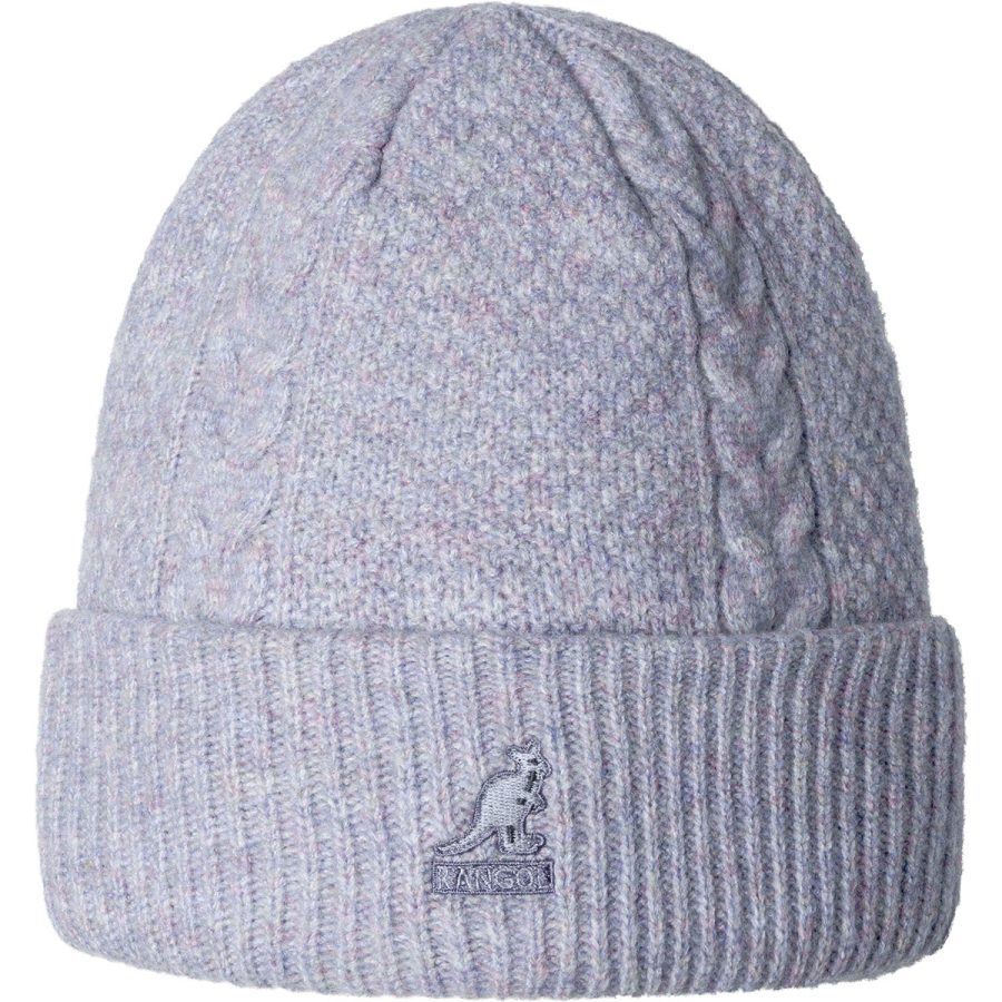 Wool Cable Beanie - Digital Lavender Heather / 1SFM