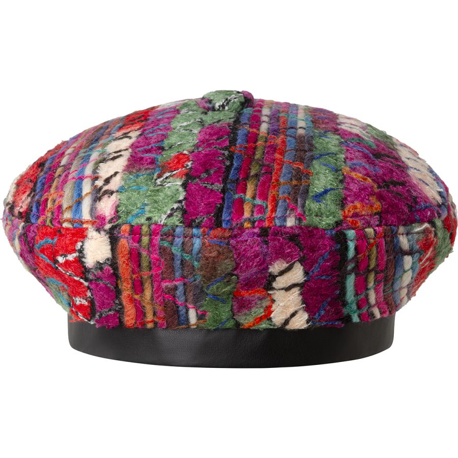 Wooly Squiggle Beret - Pink / L/XL