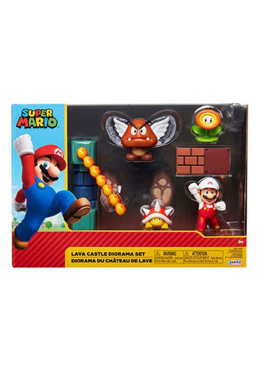 World of Nintendo 2.5 Inch Lava Castle Diorama Set