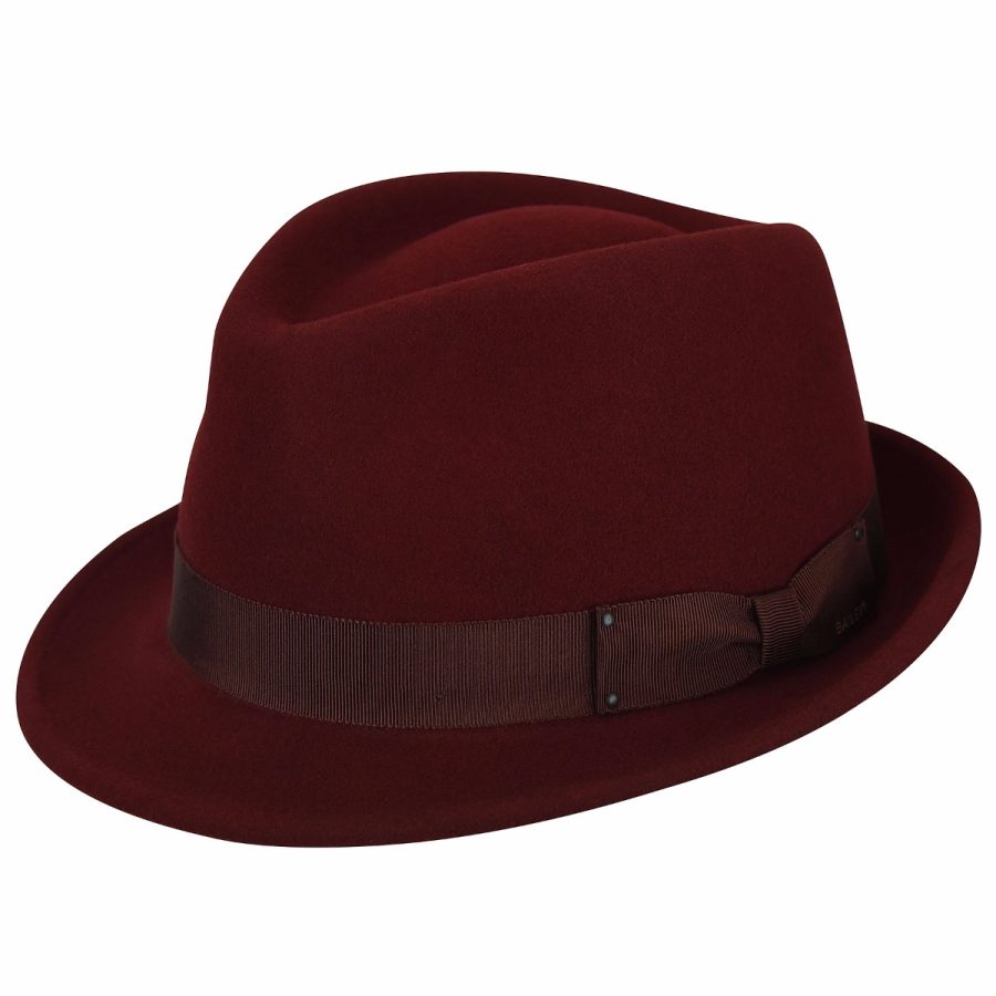 Wynn LiteFelt ® Fedora - Oxblood/XL