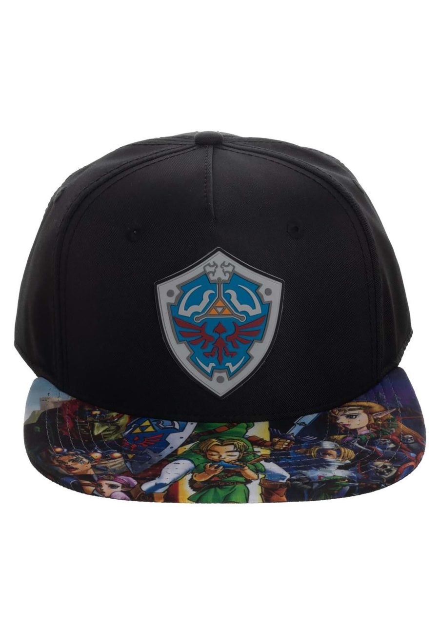 Zelda Sublimated Flat Bill Snapback Hat