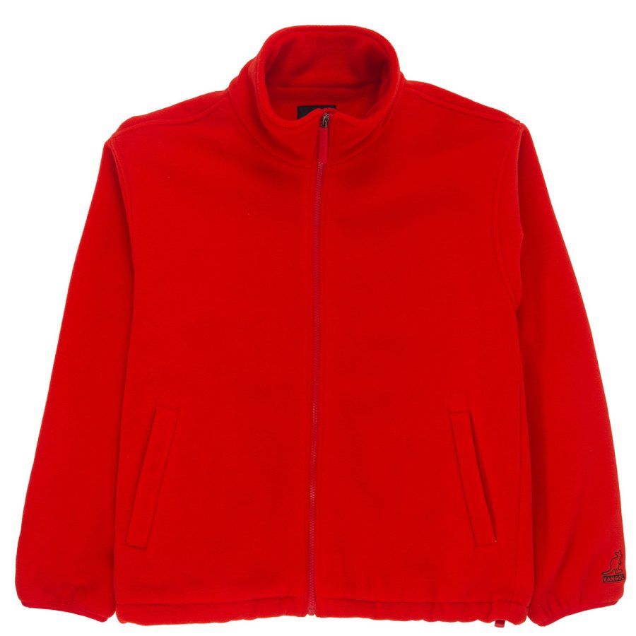 Zip Up Fleece Jacket - Flame Scarlet / L