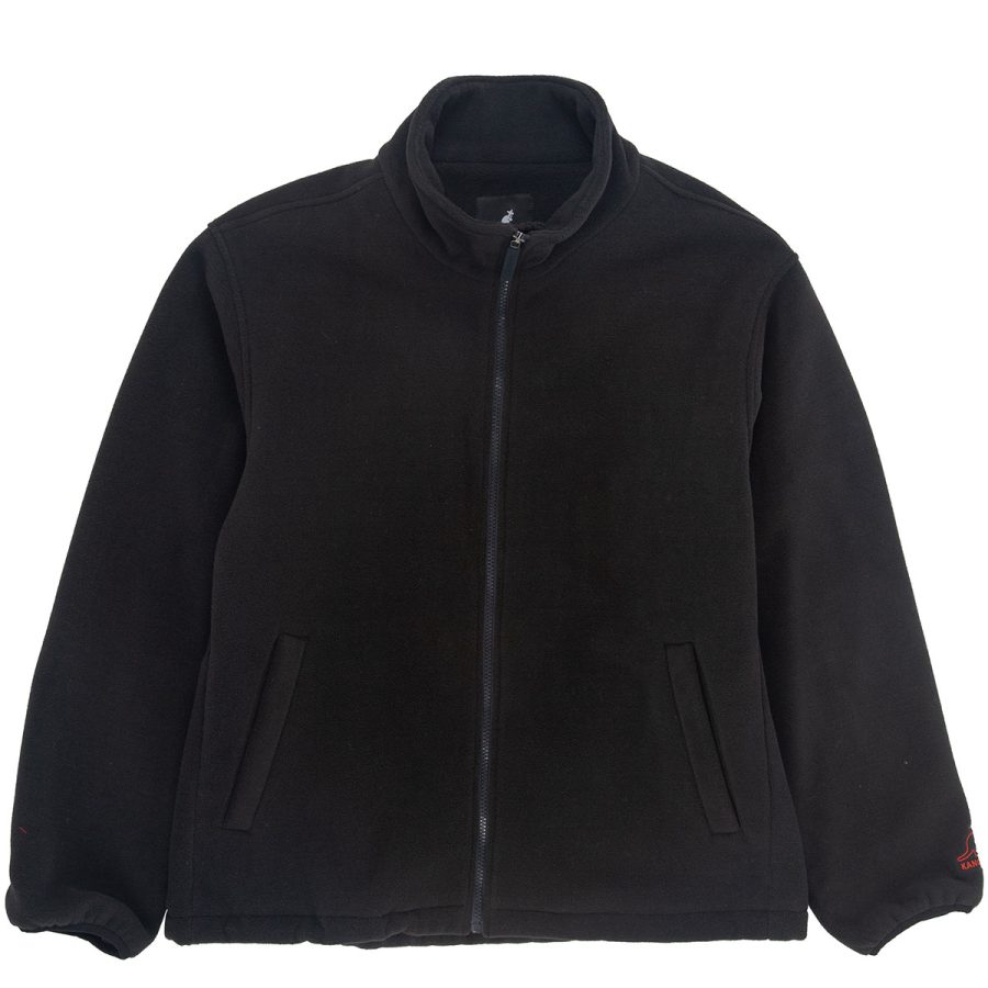 Zip Up Fleece Jacket - Jet Black / M