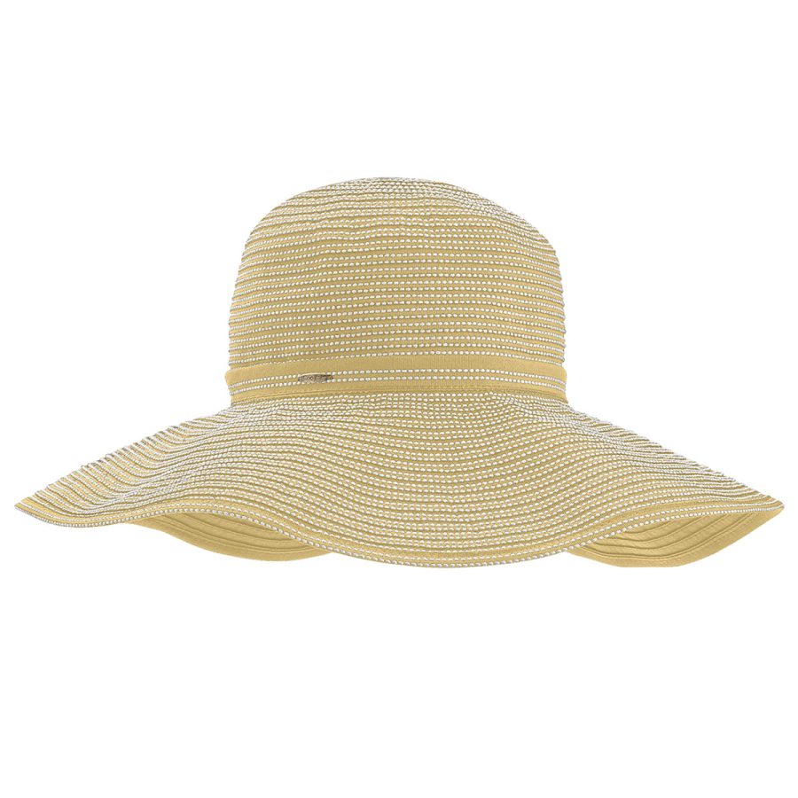 Zoey Reversible Ribbon Hat - Natural/White / 1SFM