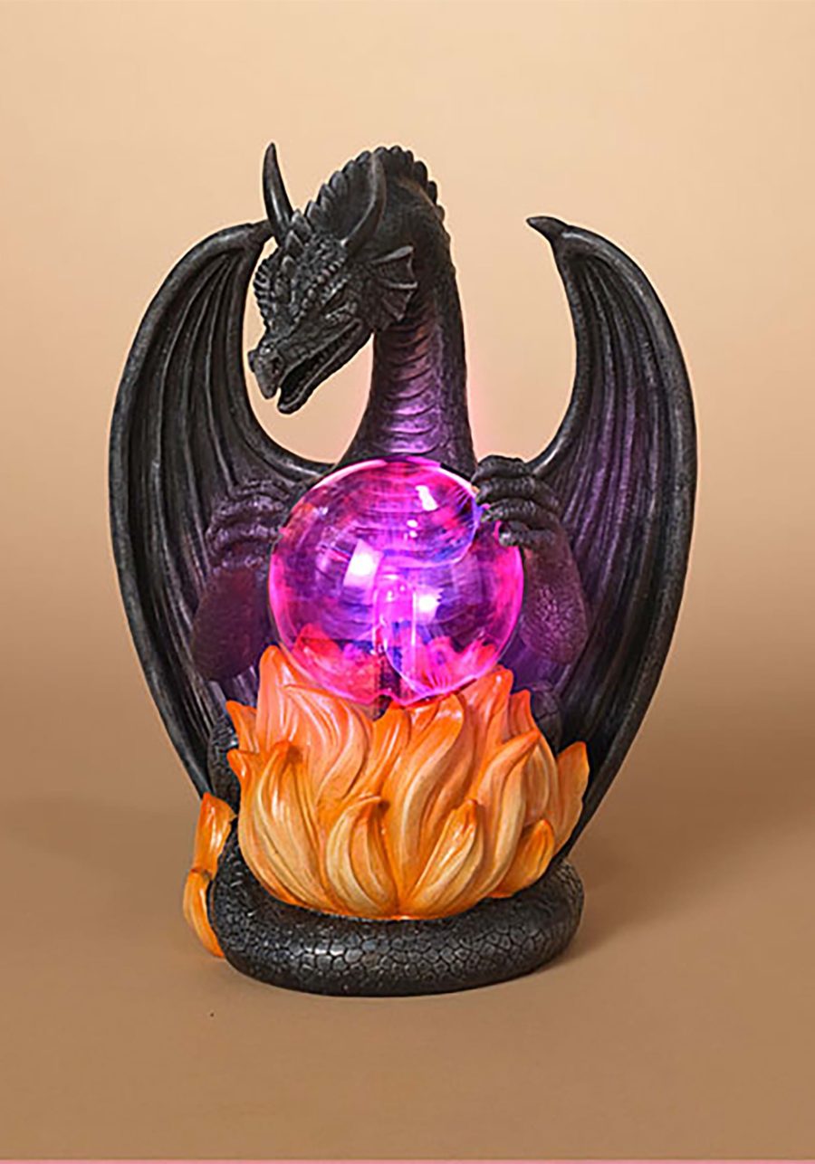 10 Dragon with Lighted Static Magic Ball Prop