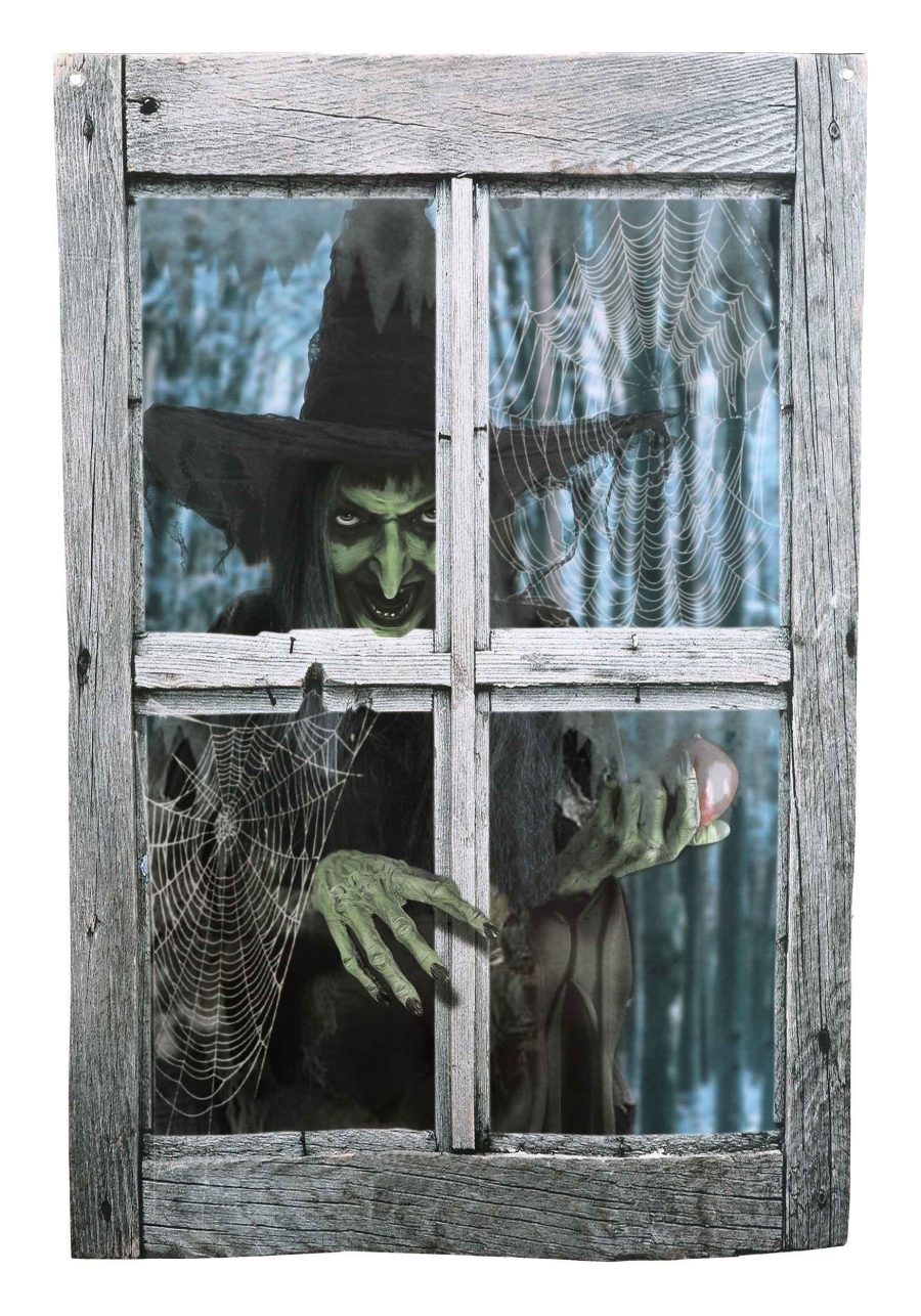 47 Witch Outside the Window Printed Curtain Prop