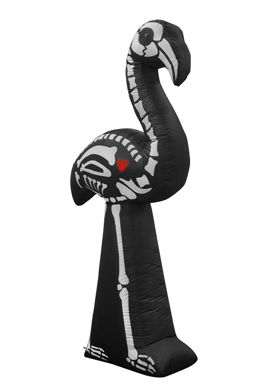 5.5FT Inflatable Skeleton Flamingo Decoration