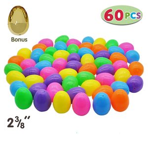 60 Piece 2.4-Inch Traditional Colorful Eggs Shells