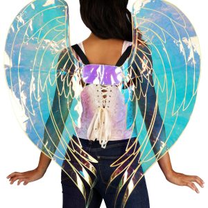 Adult Iridescent Costume Angel Wings