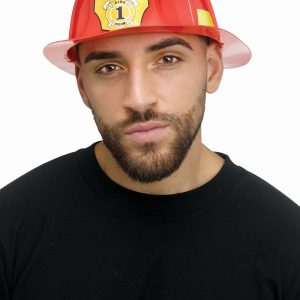 Adult Red Fireman Hat