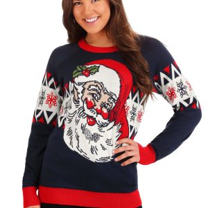 Adult Vintage Santa Ugly Christmas Sweater