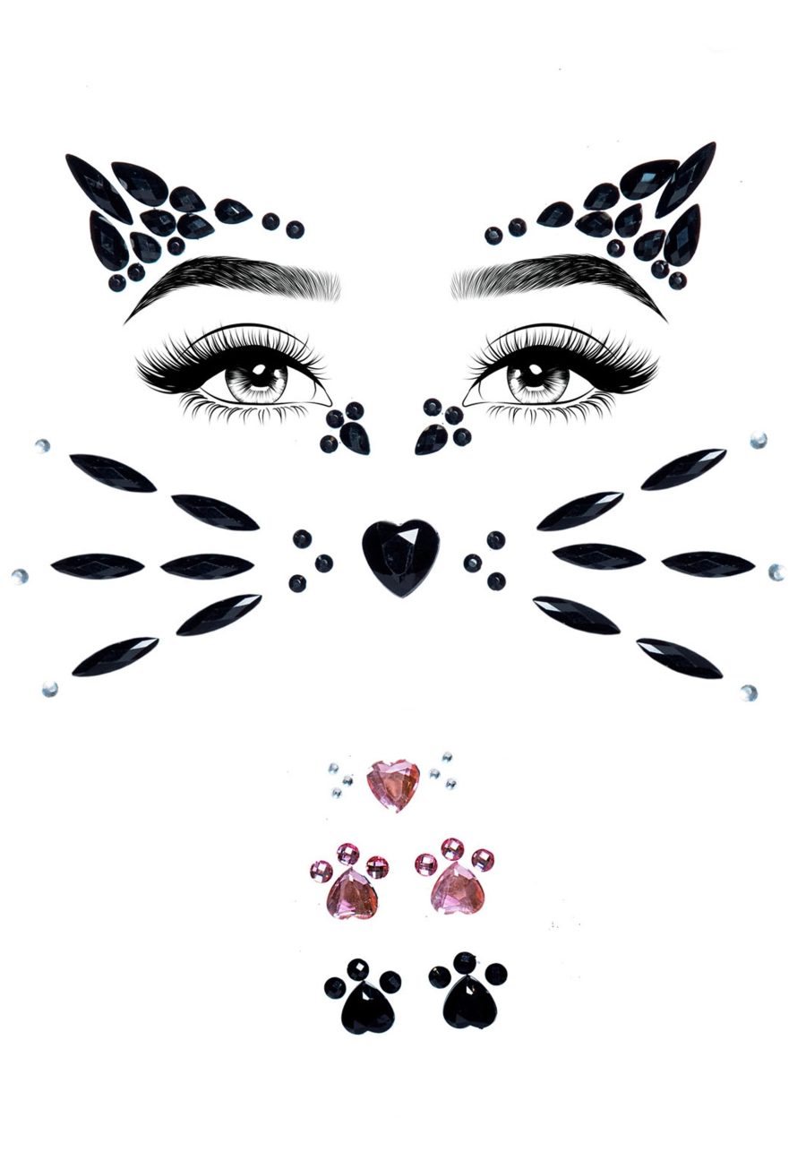 Animal Adhesive Face Jewel Kit